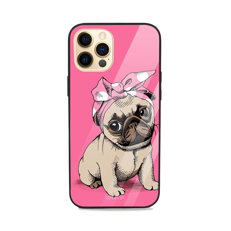 Ribbon Doggo Glass Case