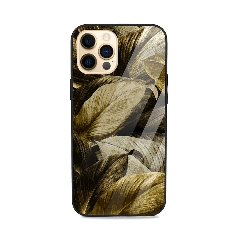 Shimmering Leaves Glass Case