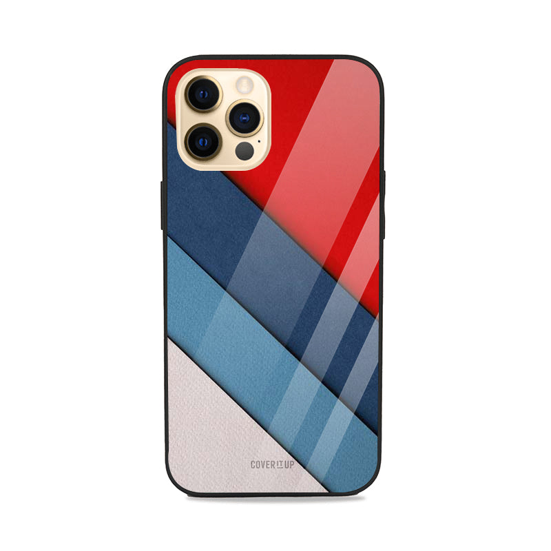 Slant Stripes Glass Case