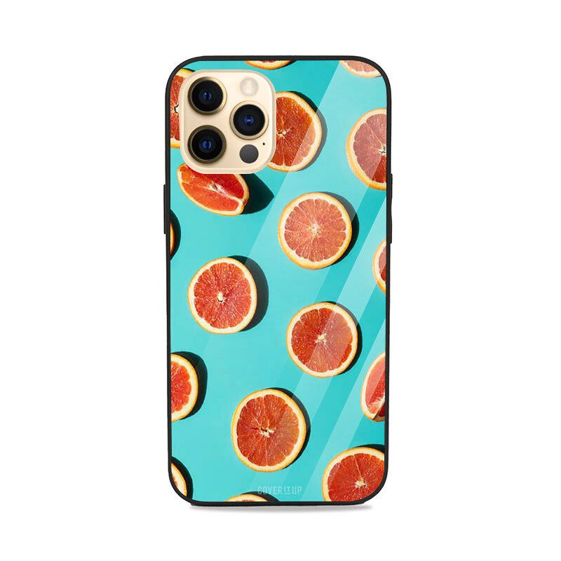 Summer Oranges Glass Case