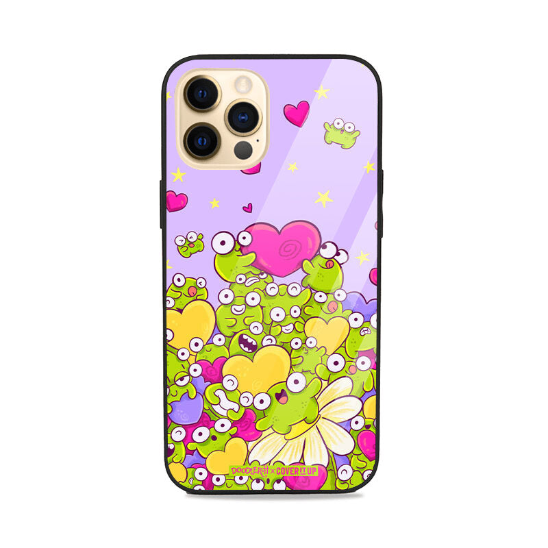 Tiny Frogs Glass Case