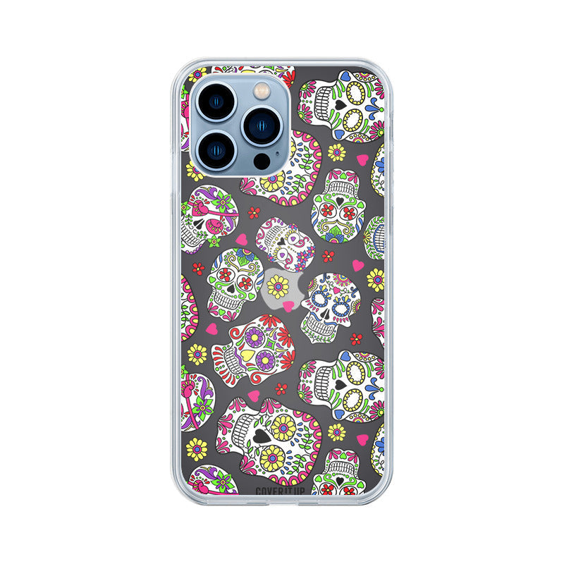Trippy Skull Monster Clear Silicone Case