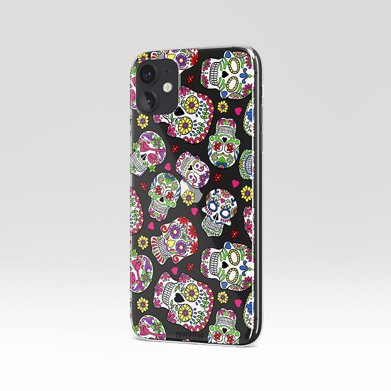 Trippy Skull Monster Clear Silicone Case