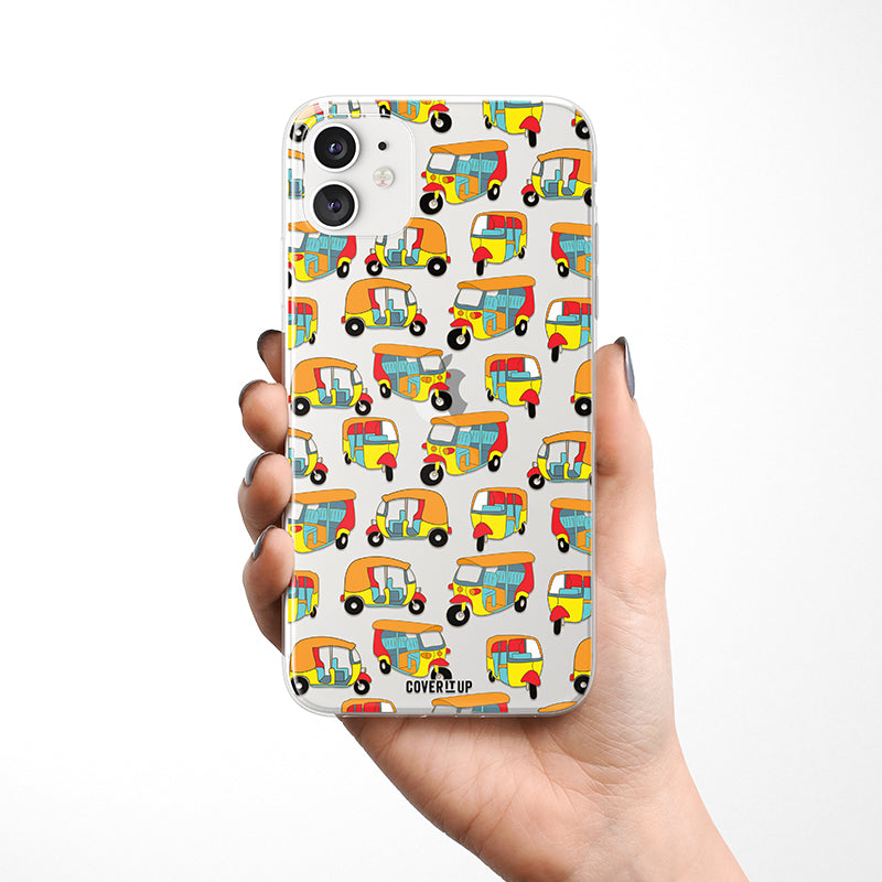 Tuk Tuk Rickshaw Clear Silicone Case