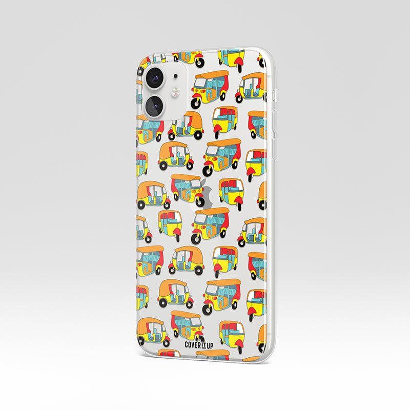 Tuk Tuk Rickshaw Clear Silicone Case