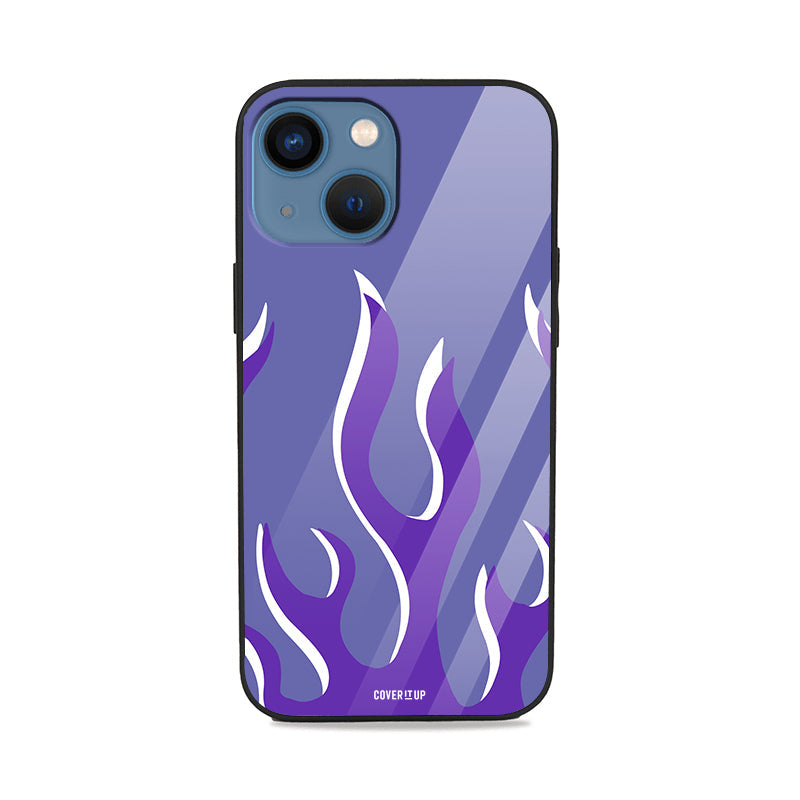 Very Peri Flames Glass Case