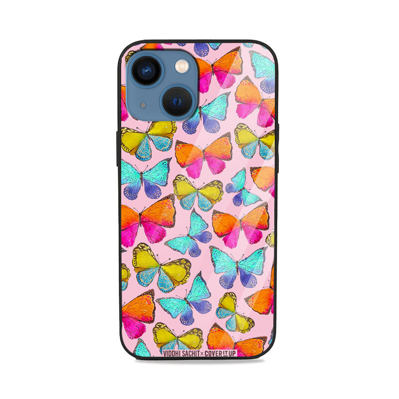 Vibrant Wings Glass Case