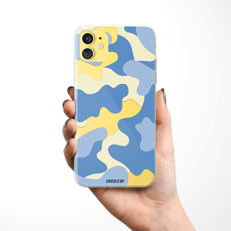 Wave Camo Clear Silicone Case