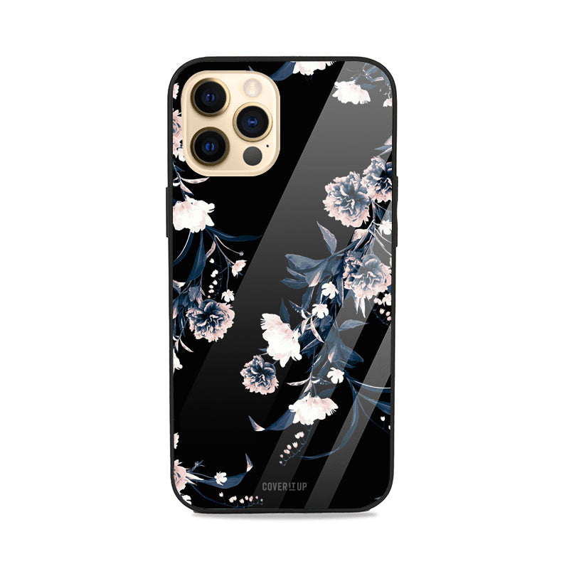 White Flora Glass Case