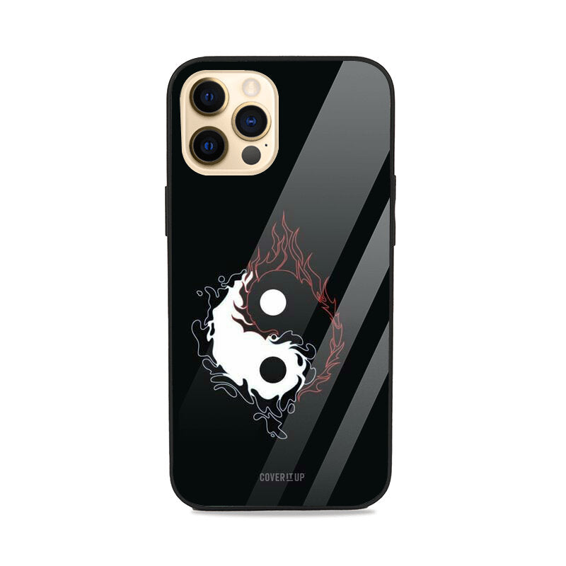 Yin Yang Fire Glass Case