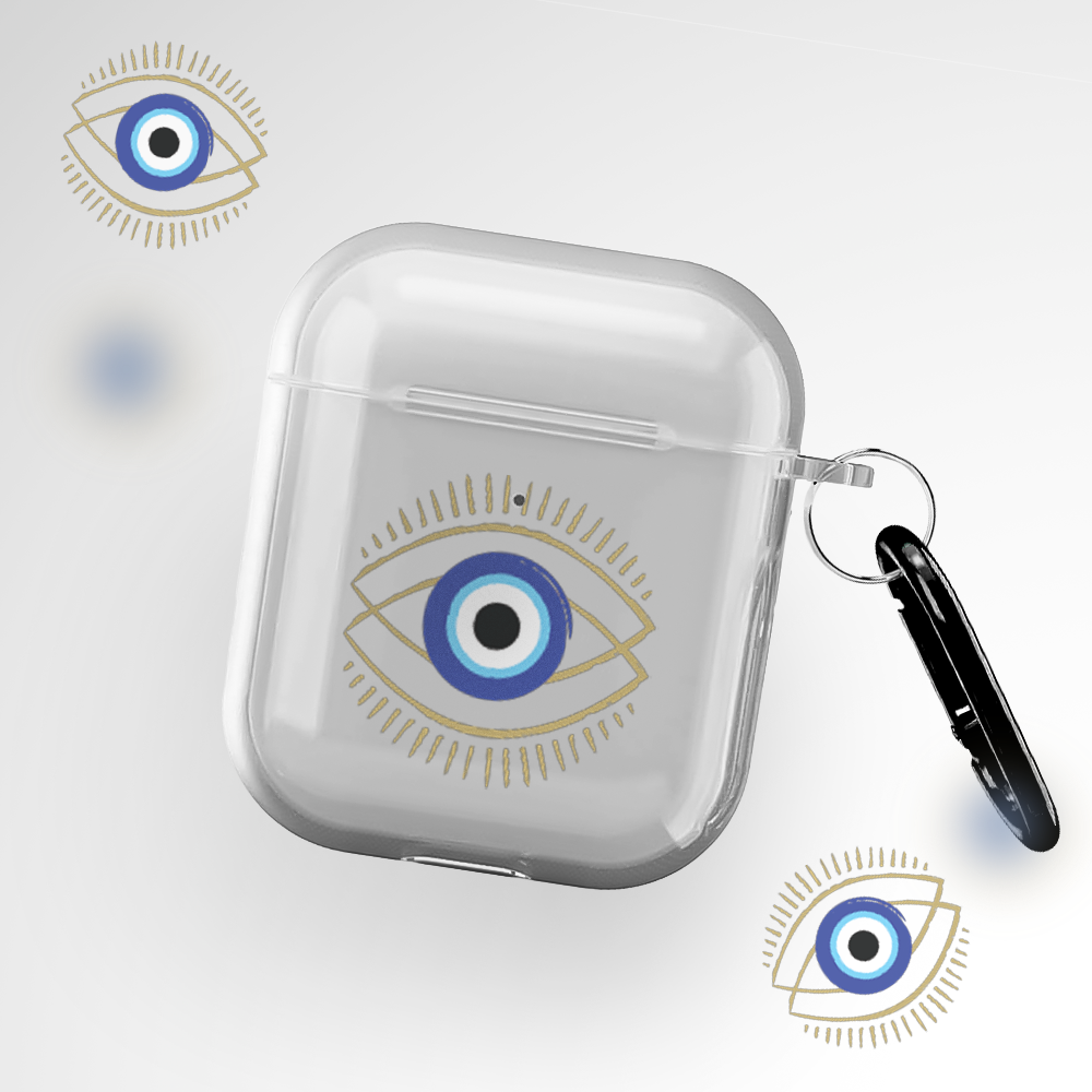 Evil Eye Clear Airpods 2nd Gen Case Covers