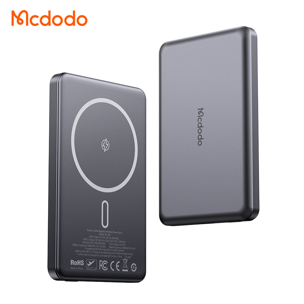 Mcdodo 20W Magnetic Wireless Metal Ultra-Thin 5000mAh 1C Power Bank