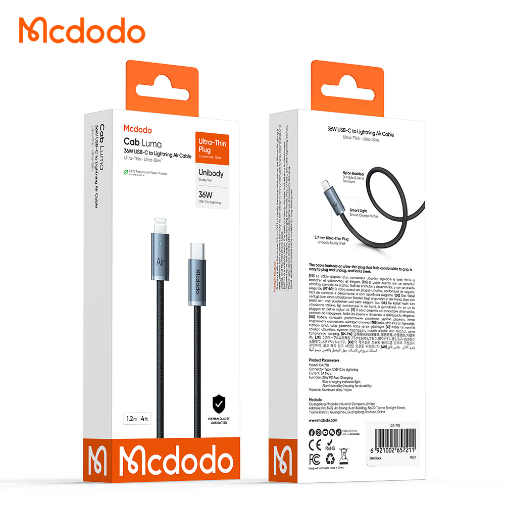 Mcdodo 36W USB-C to Lightning Air Cable