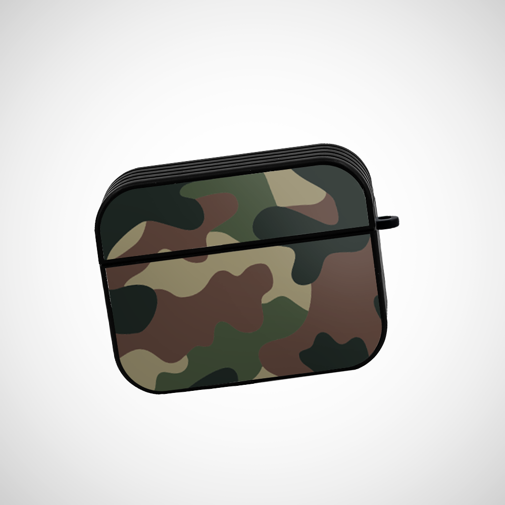 Jungle Camo Glass Airpods Pro Case Covers