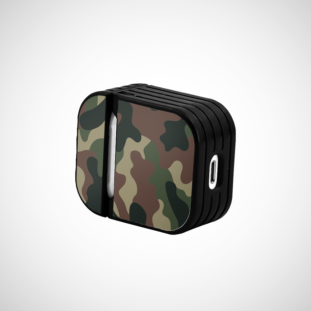 Jungle Camo Glass Airpods 1st Gen Case Covers