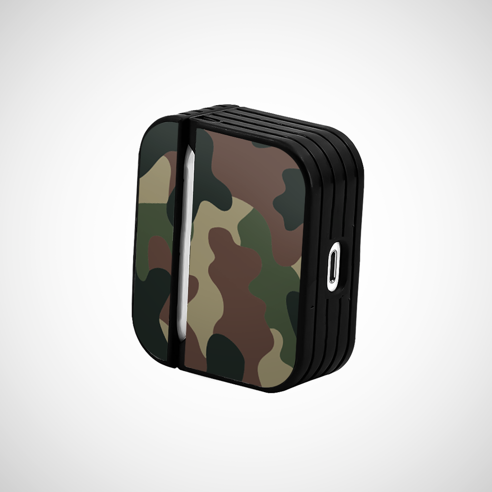 Jungle Camo Glass Airpods Pro Case Covers