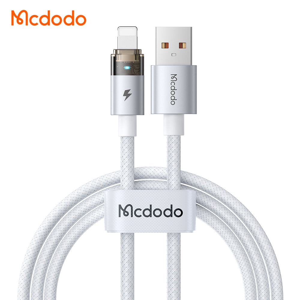 Mcdodo Lightning Transparent Cable with Charging Light 1.2m