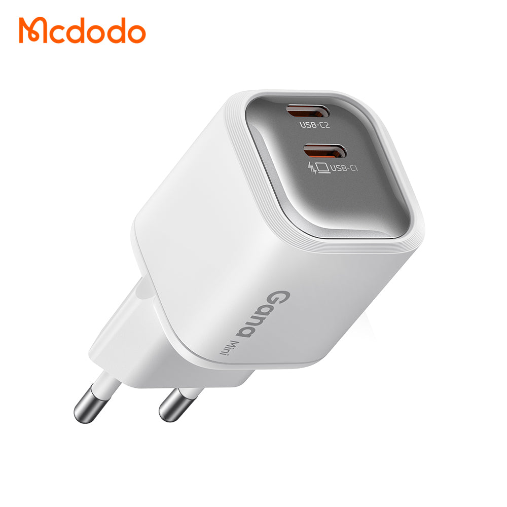 Mcdodo GaN 45W USB C Charger, Dual-Port 30W+12W PD Fast Charger, Multiple USB C Power Supply, Compatible with S24/S23, iPhone 17/16/15/14, MacBook Air, iPad
