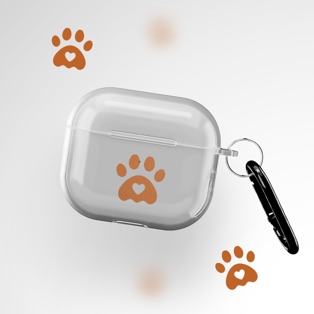 Puppy Paw Clear Airpods Pro 2 Case Covers