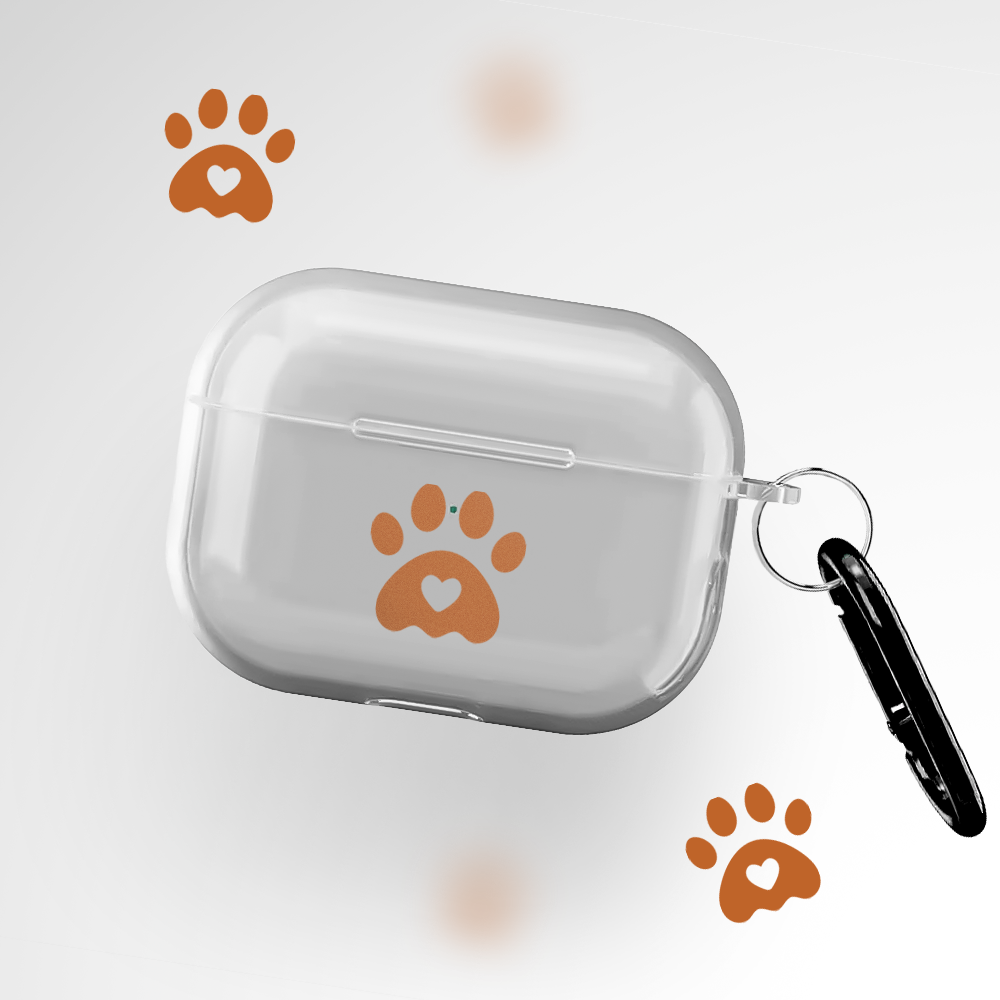 Puppy Paw Clear Airpods Pro Case Covers