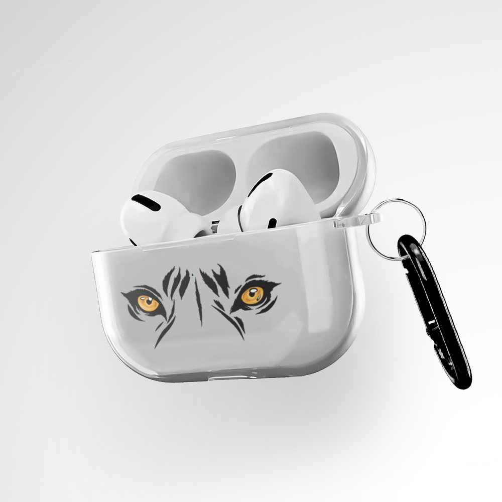 Leopard Eyes Clear Airpods Pro Case Covers