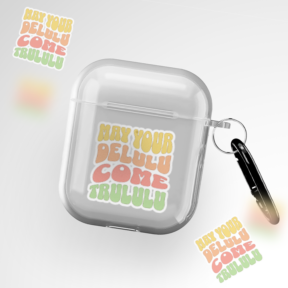 Delulu Clear Airpods 2nd Gen Case Covers