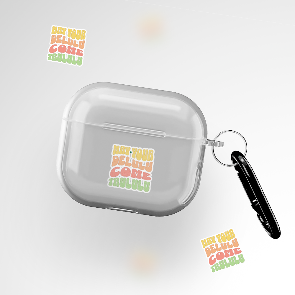 Delulu Clear Airpods Pro 2 Case Covers