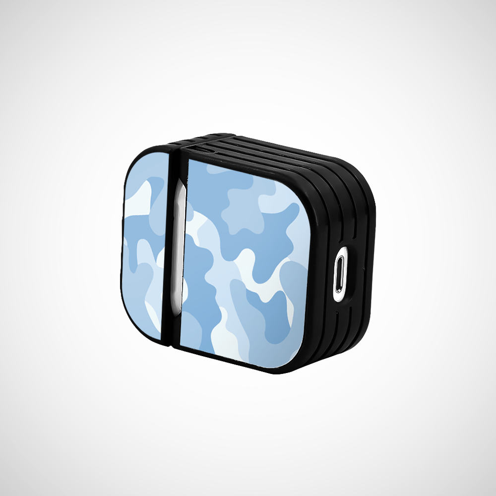 Sky Camo Glass Airpods 1st Gen Case Covers