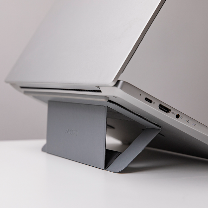 MOFT Invisible Airflow Laptop Stand with Open Design for Heat Dissipation, Compatible with Most Laptops up to 16"