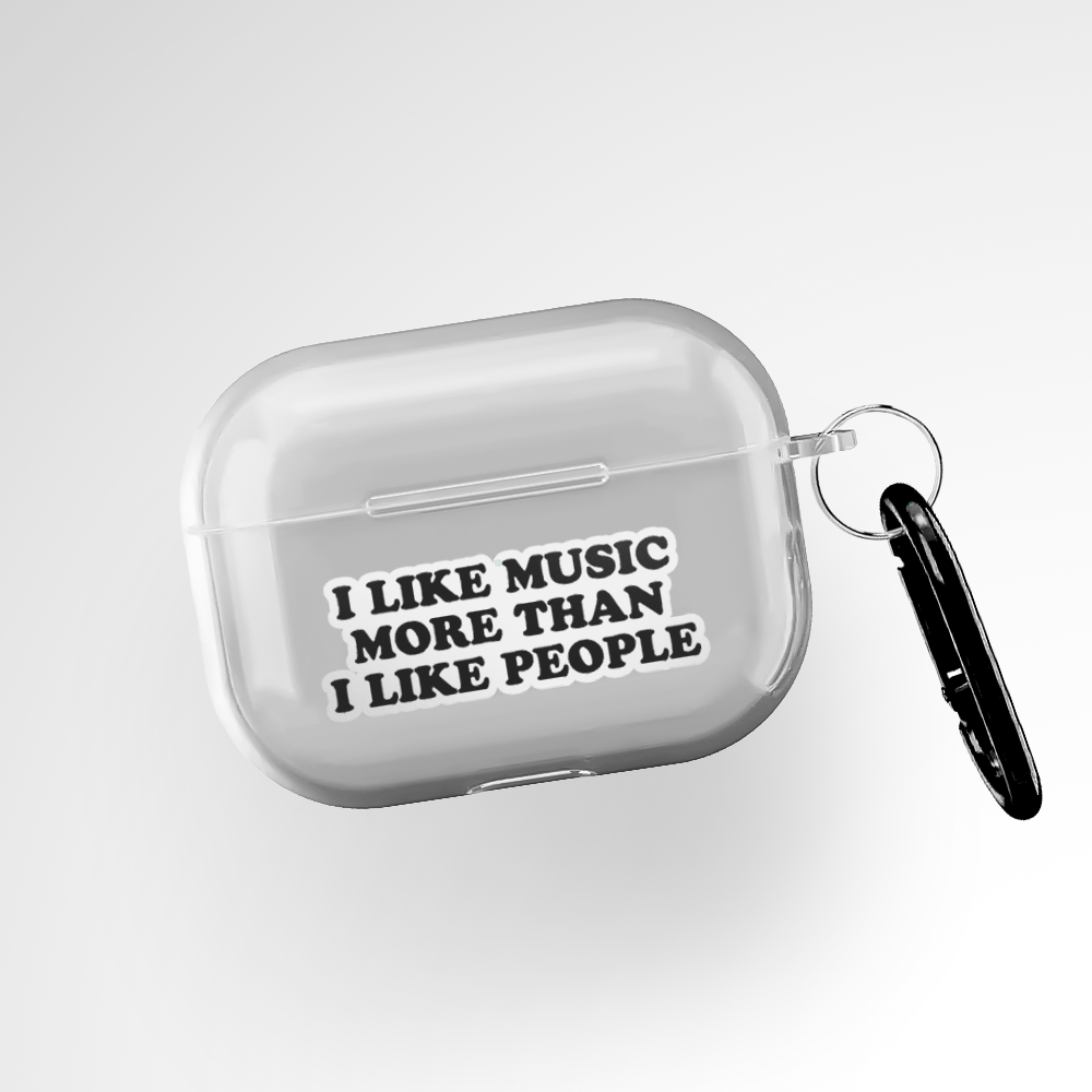 I like music Clear Airpods Pro Case Covers