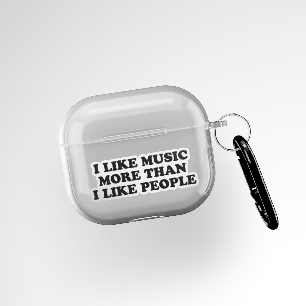 I like music Clear Airpods Pro 2 Case Covers