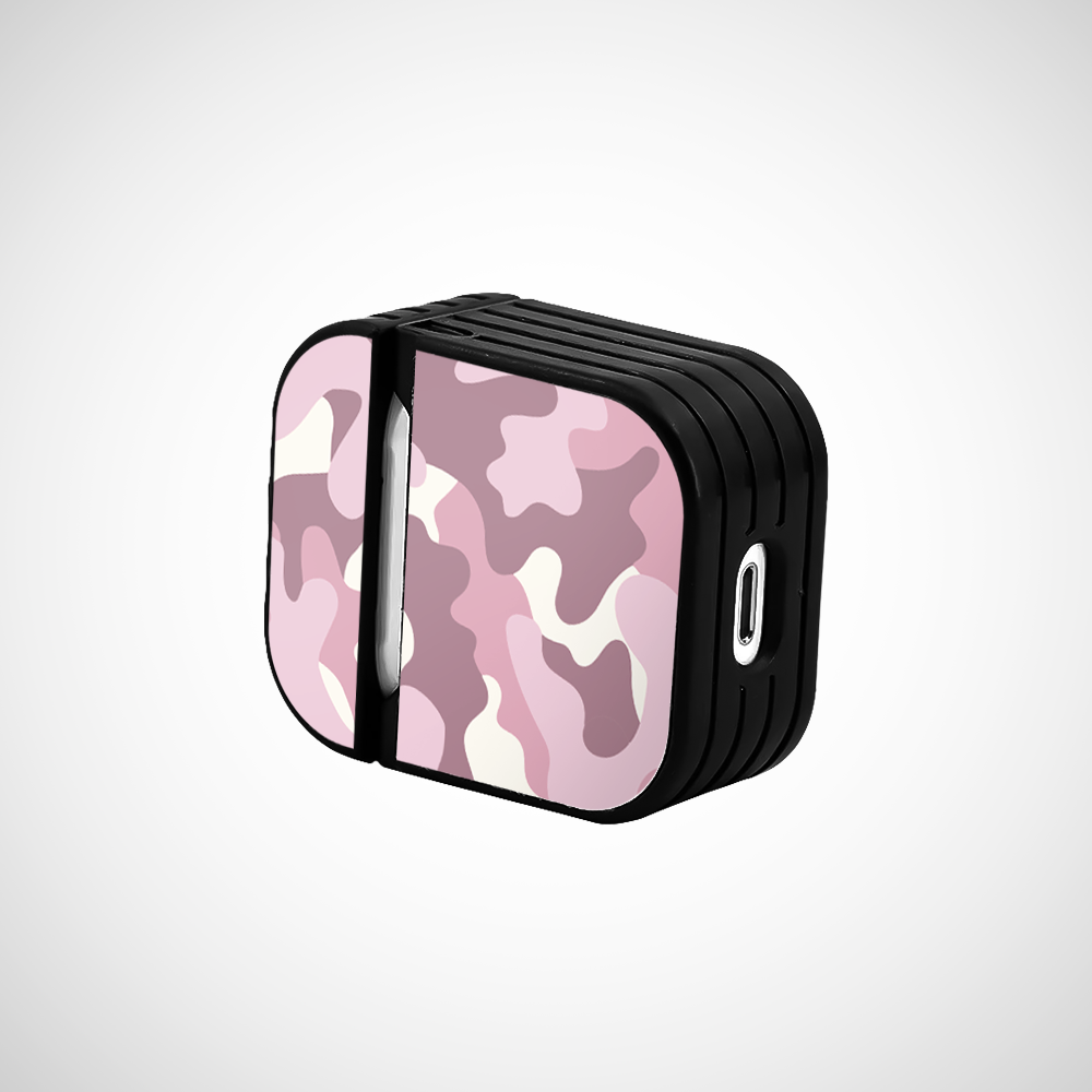 Bubblegum Camo Glass Airpods 2nd Gen Case Covers