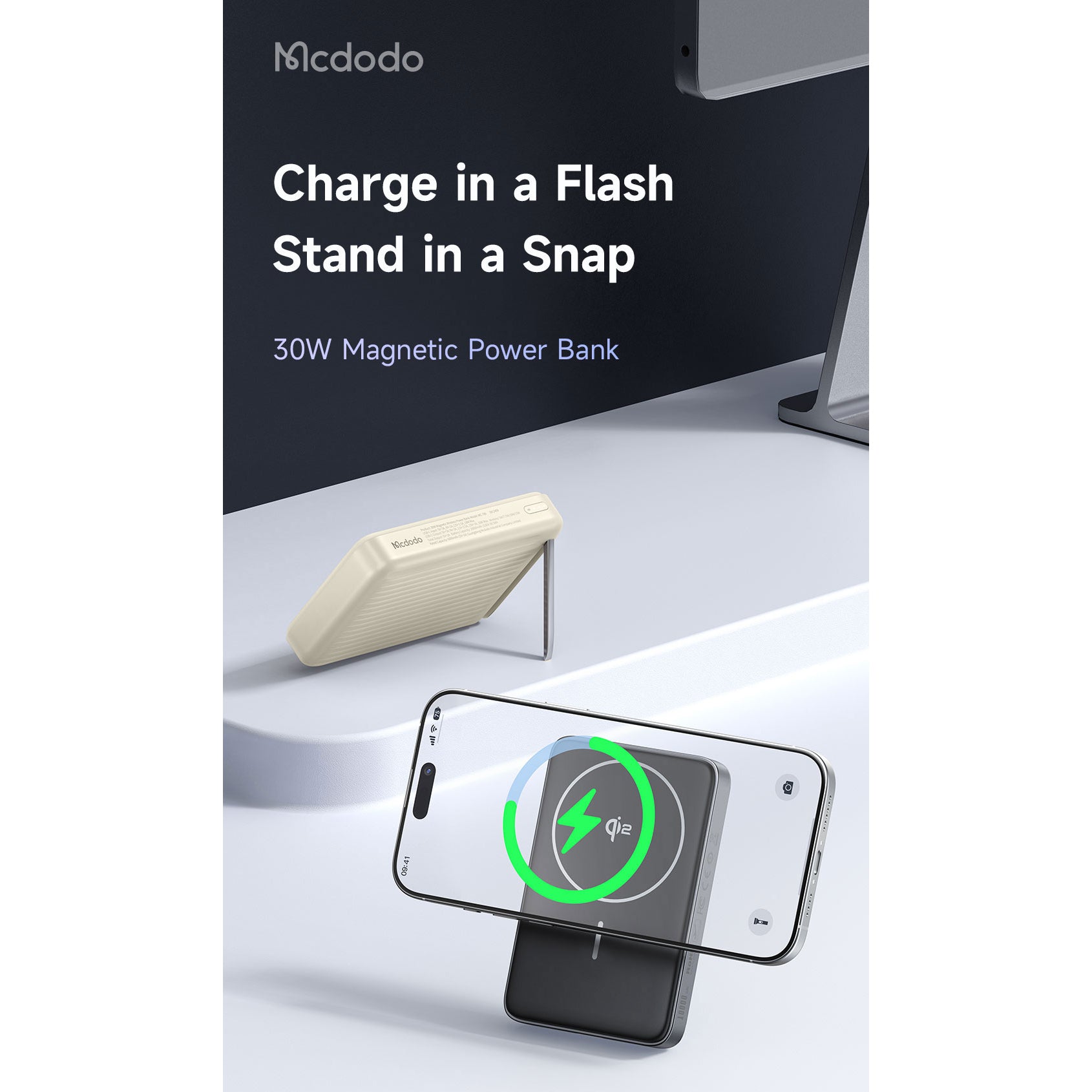 Mcdodo 30W Qi2 Magnetic Wireless Charging 10000mAh 1C Power Bank