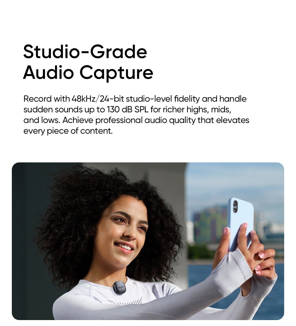 Mcdodo AI Noise-Cancelling Wireless Microphone for USB-C & Lightning