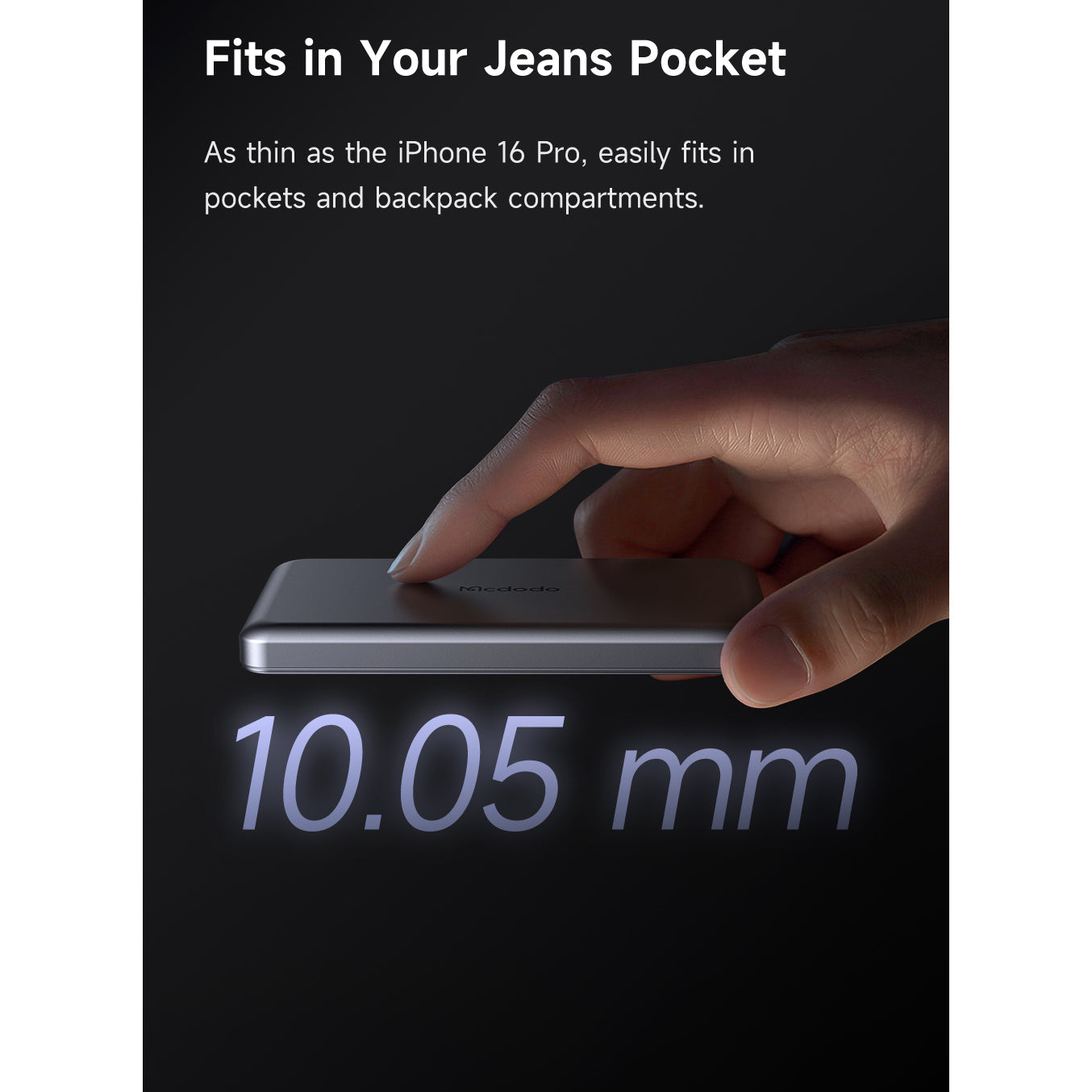 Mcdodo 20W Magnetic Wireless Metal Ultra-Thin 5000mAh 1C Power Bank