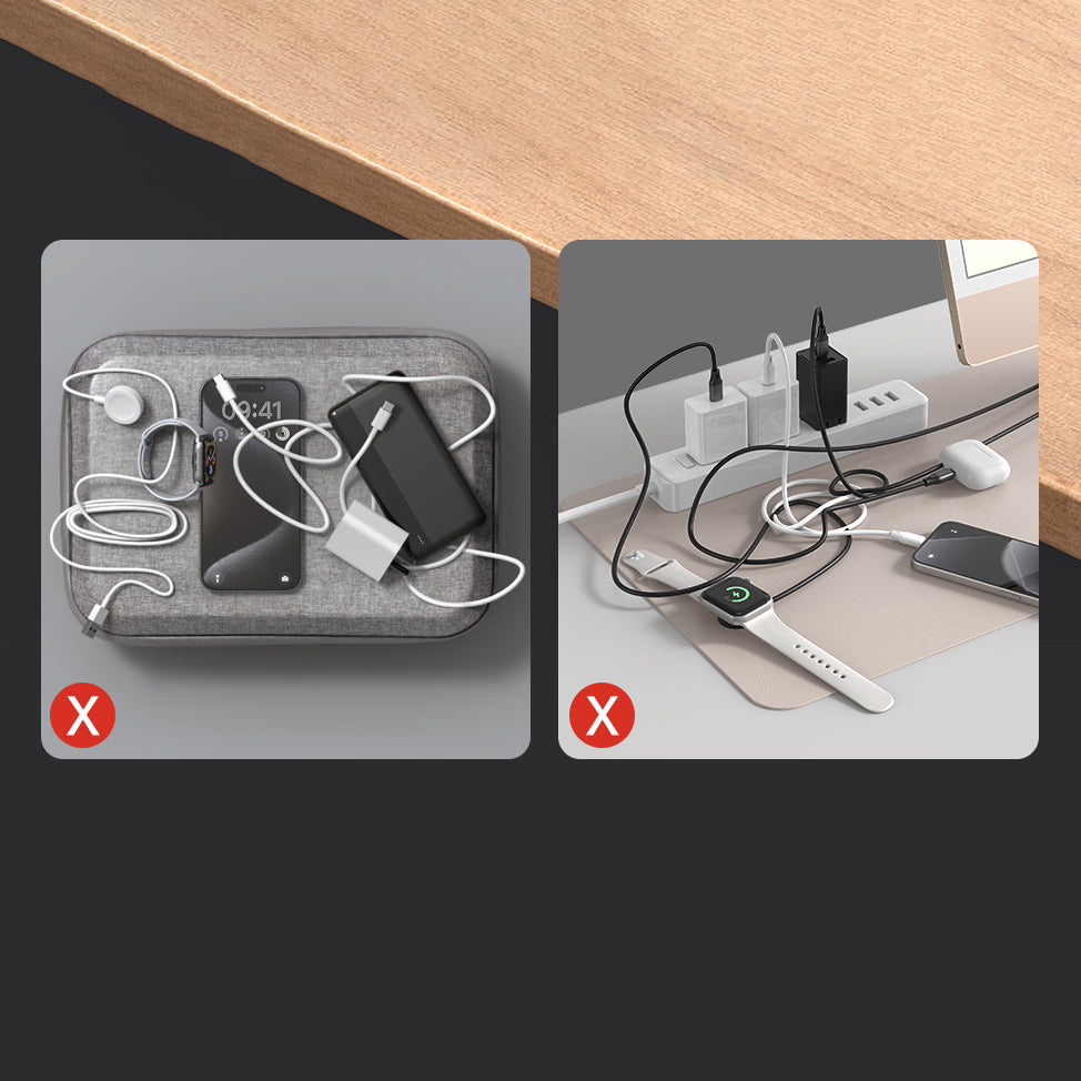 Mcdodo 2 in1 60W USB-C to USB-C+ Wireless Charger for Apple Watch Cable 1.2m