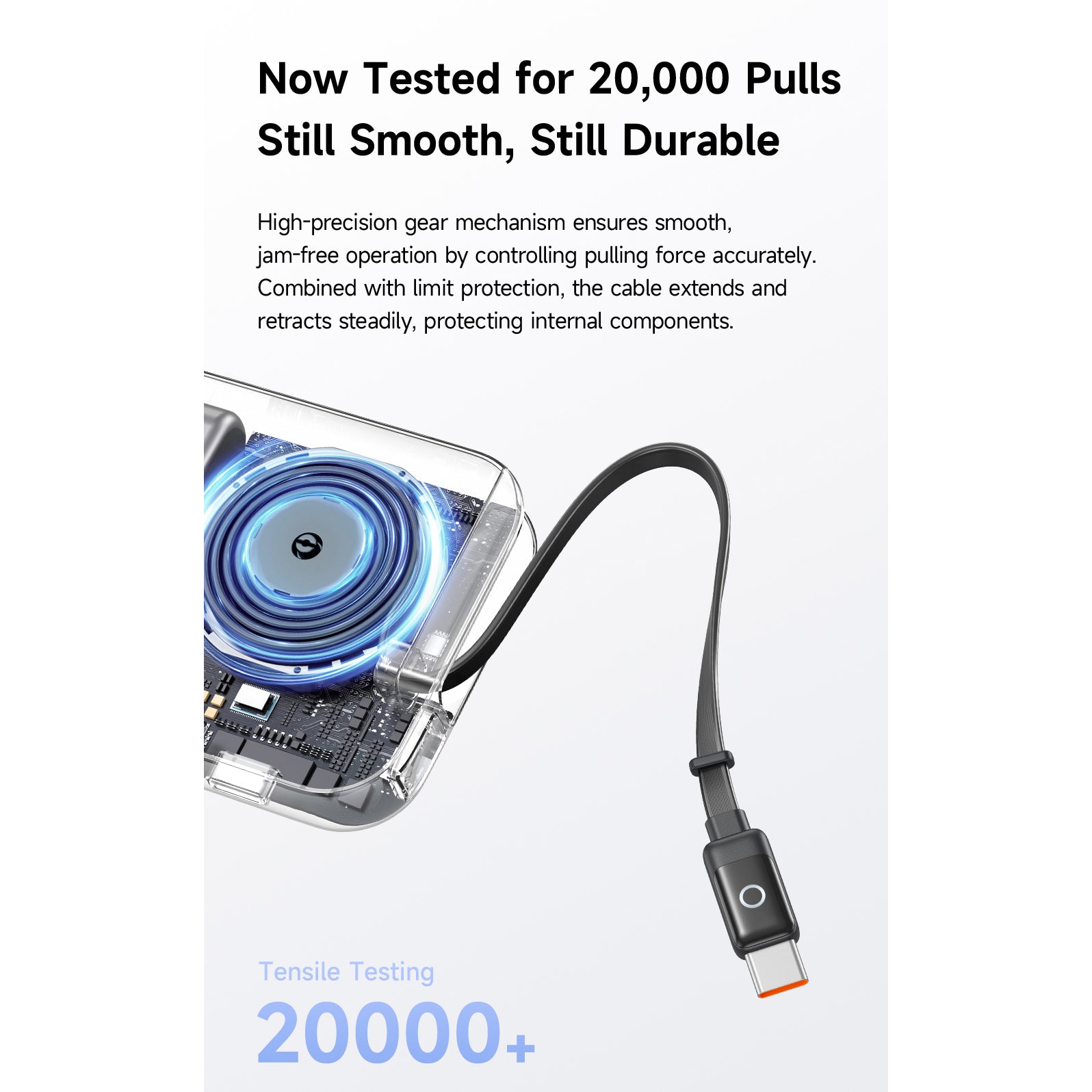 Mcdodo 45W LED Display  Power Bank 10000mAh Built-in USB-C Retractable Cable