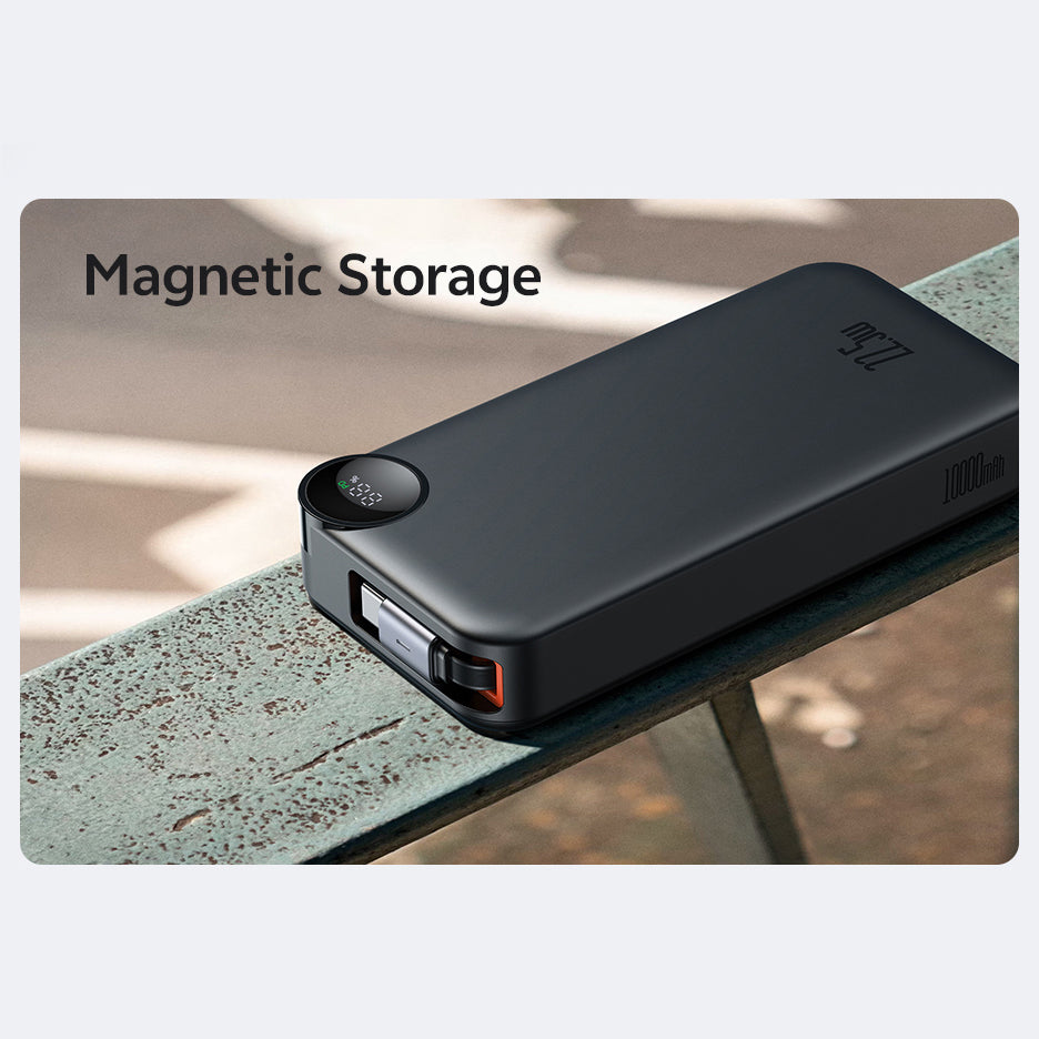 Mcdodo 22.5W Digital Display 10000mAh Power Bank Built-in Retractable Cable