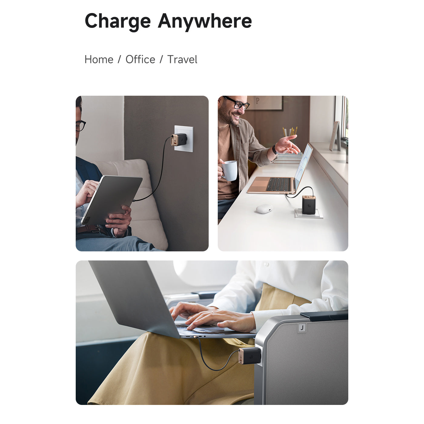 Mcdodo 40W 1C+1A Digital Display GaN Charger Built-in 65cm retractable USB-C Cable(EU)
