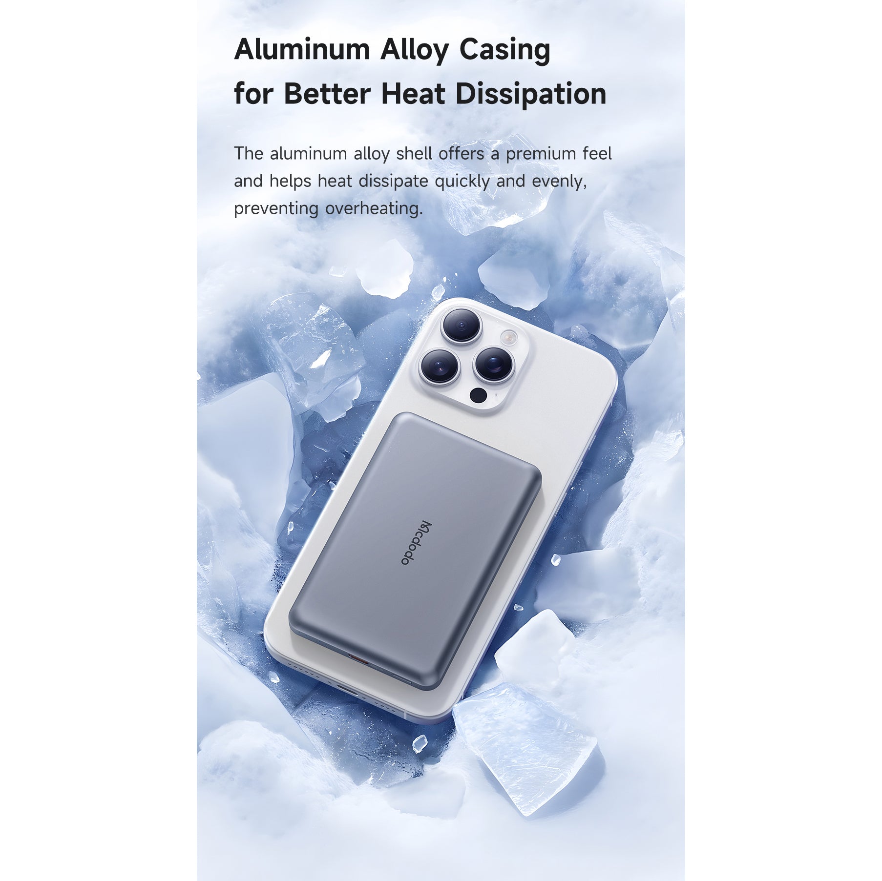 Mcdodo 20W Magnetic Wireless Metal Ultra-Thin 5000mAh 1C Power Bank
