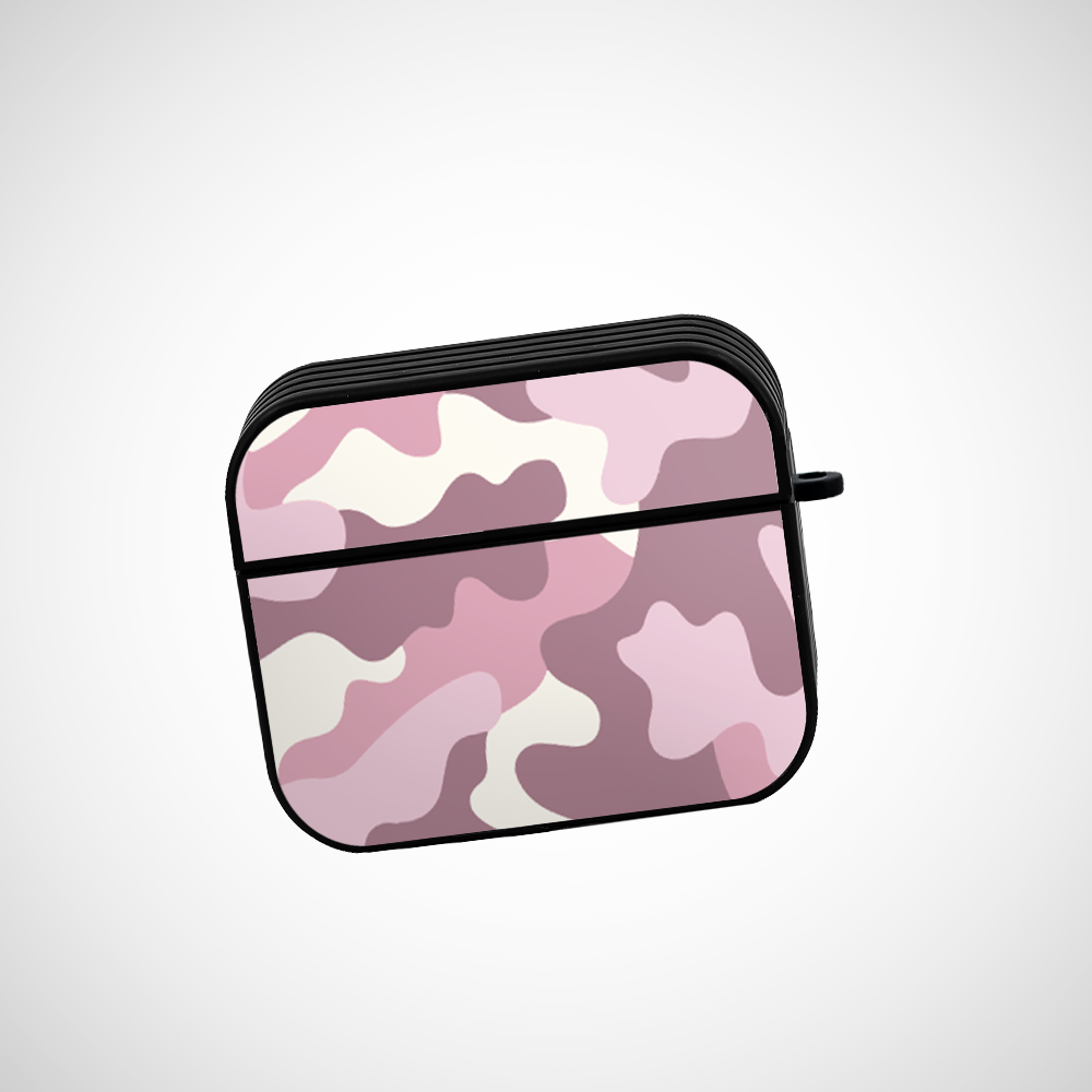 Bubblegum Camo Glass Airpods 3rd Gen Case Covers