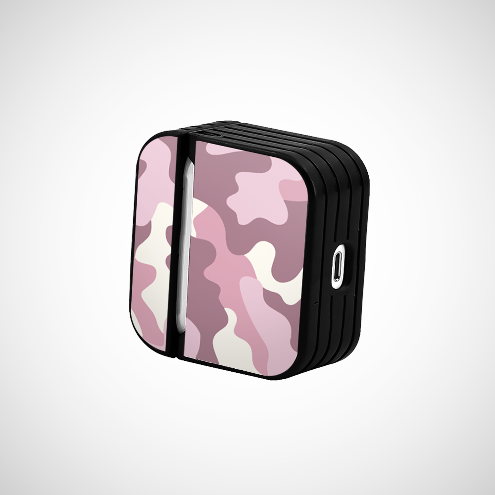 Bubblegum Camo Glass Airpods 3rd Gen Case Covers