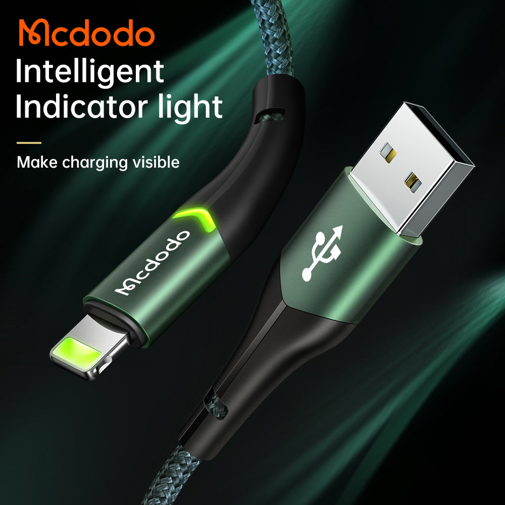 Mcdodo Lightning Data Cable with Switching LED 1.2m