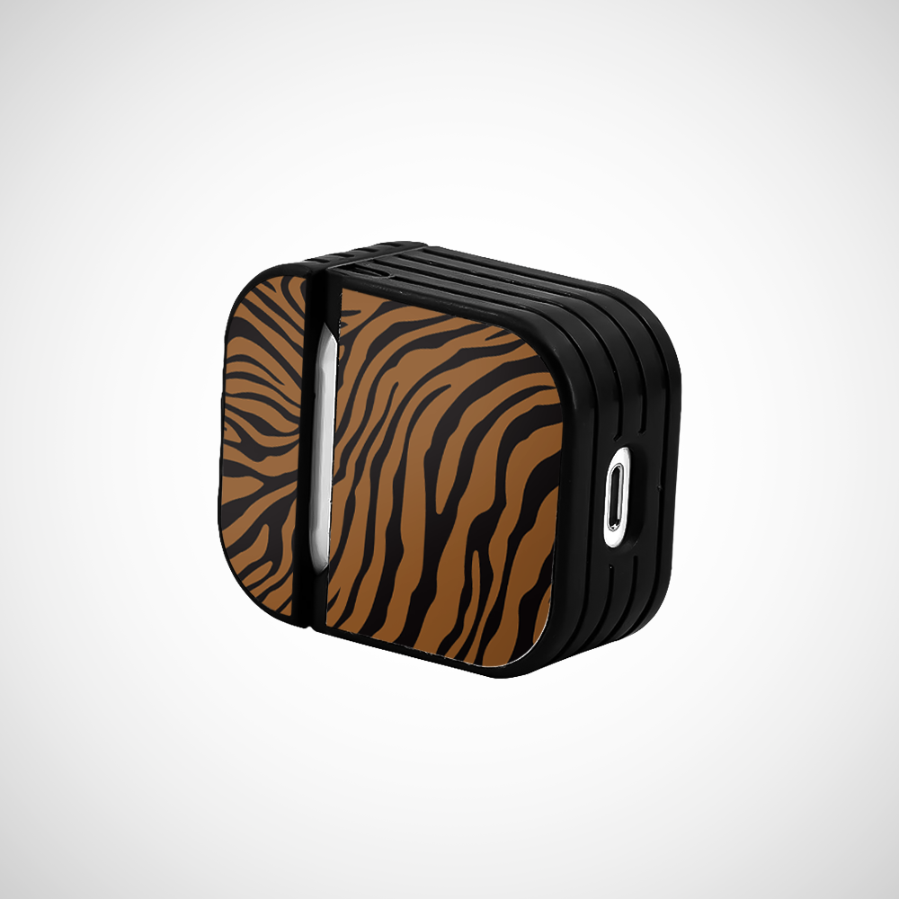 Tiger Print Glass Airpods 1st Gen Case Covers