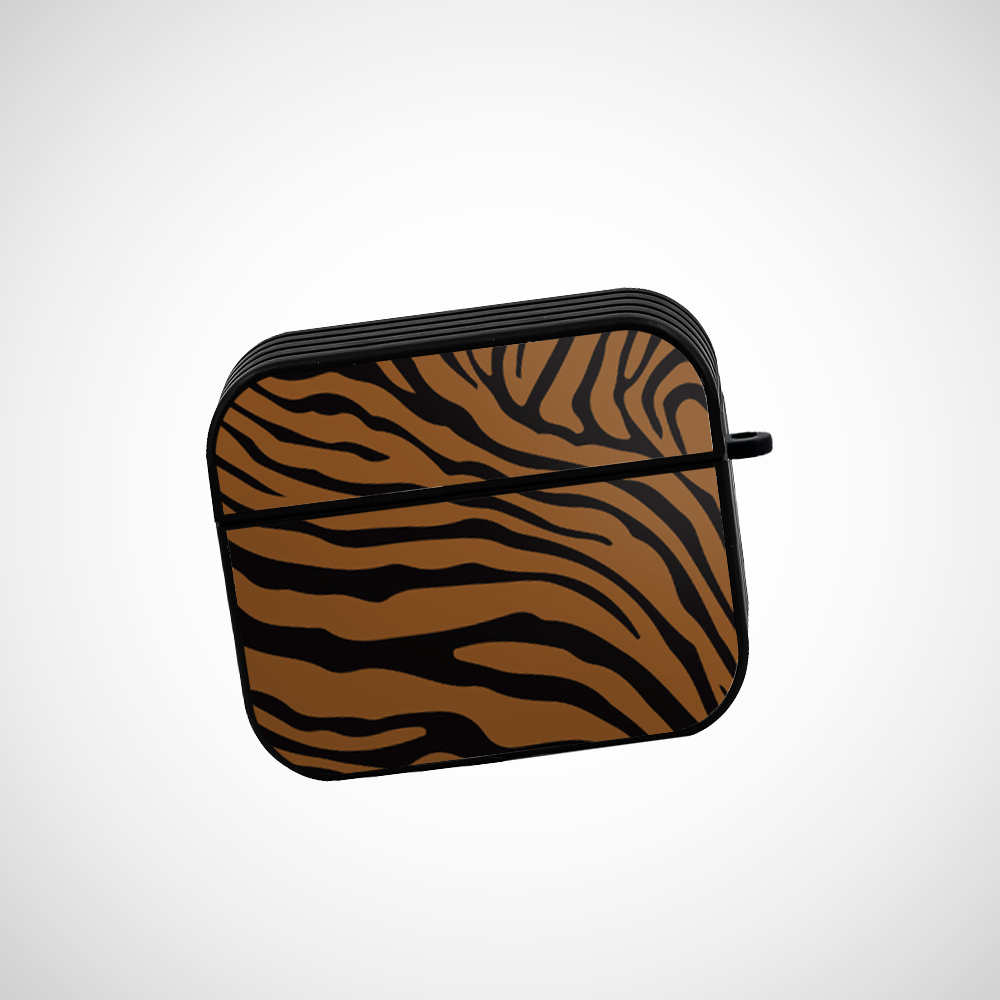 Tiger Print Glass Airpods Pro 2 Case Covers