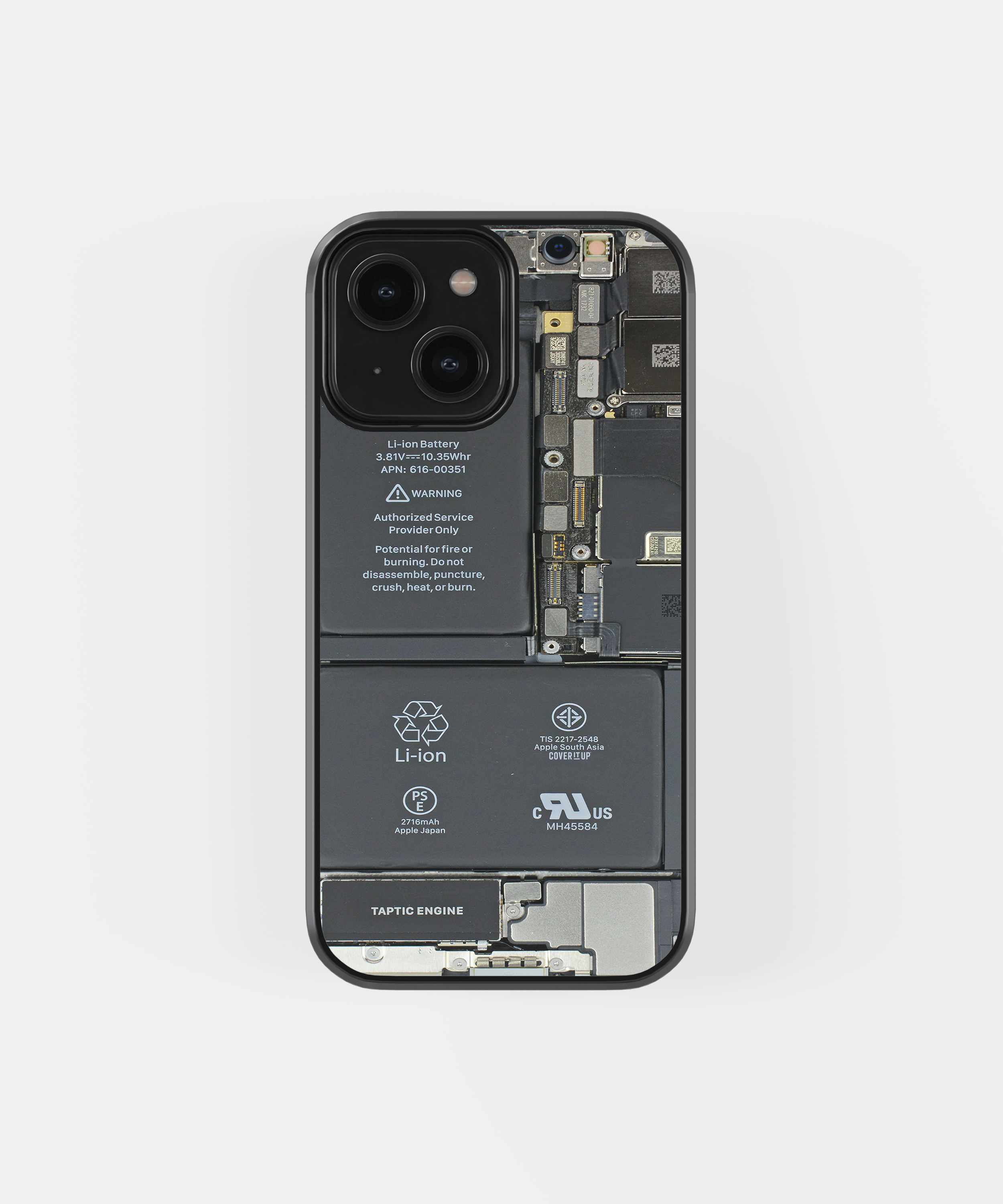 iPhone Circuit X Ray Glass Case