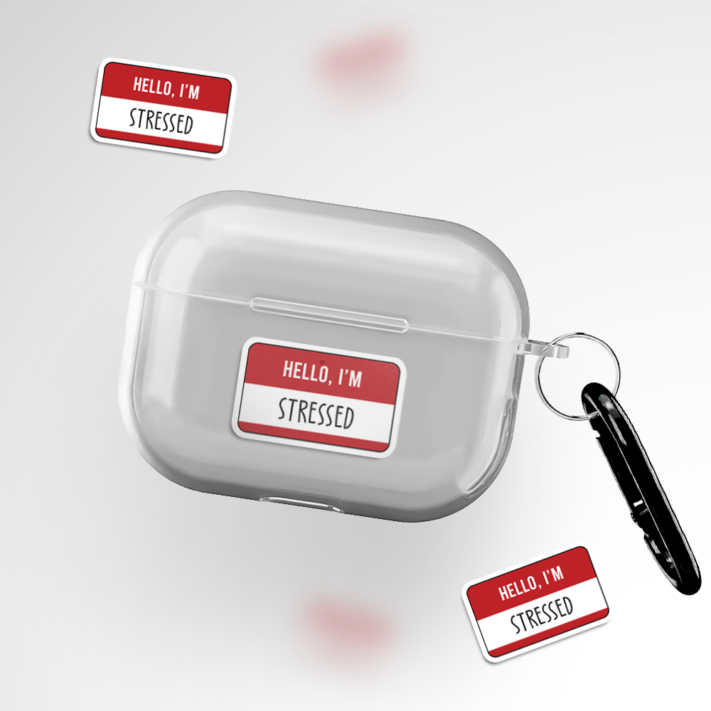 Custom Name Tag Clear Airpods Pro Case Covers