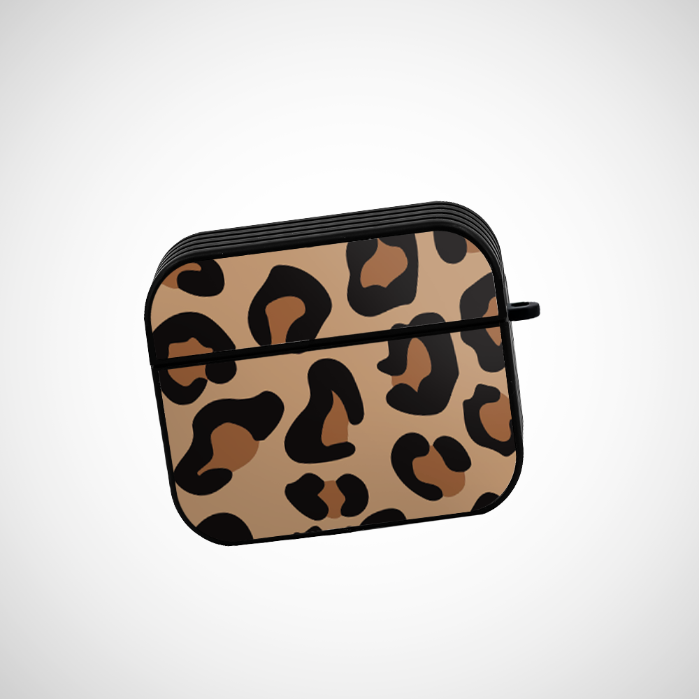 Brown Leopard Glass Airpods 3rd Gen Case Covers