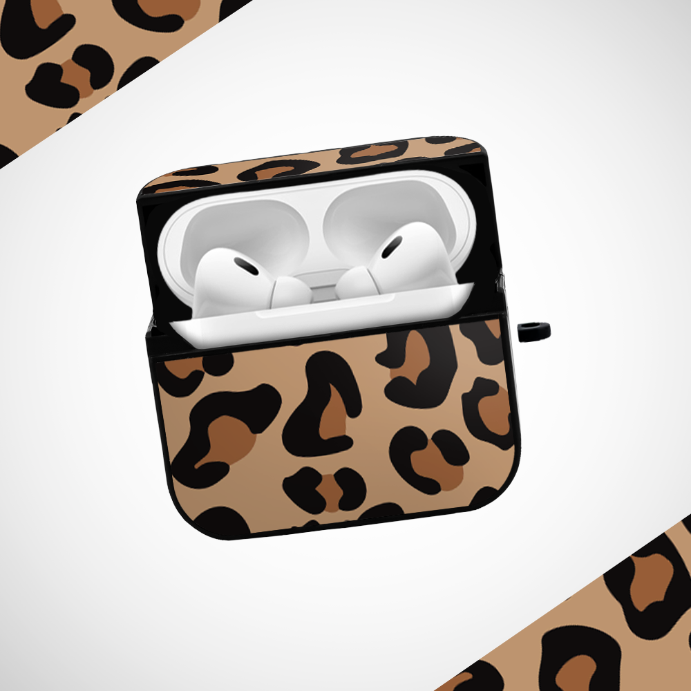 Brown Leopard Glass Airpods 3rd Gen Case Covers