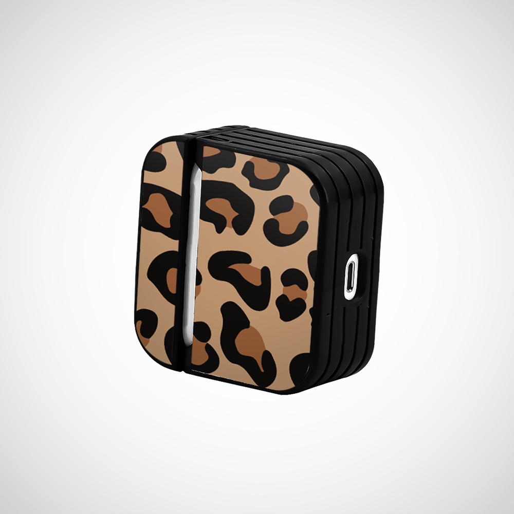 Brown Leopard Glass Airpods 3rd Gen Case Covers